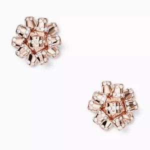 NWT KATE SPADE ROSE GOLD BOURGEOIS EARRINGS